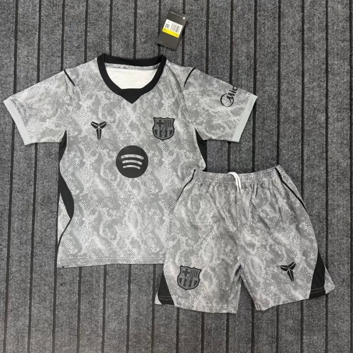 26/27 Barcelona Goalkeeper kids kit grey