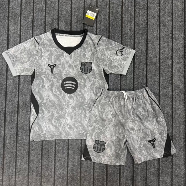 26/27 Barcelona Goalkeeper kids kit grey