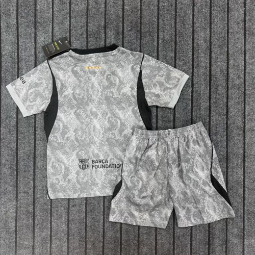 26/27 Barcelona Goalkeeper kids kit grey
