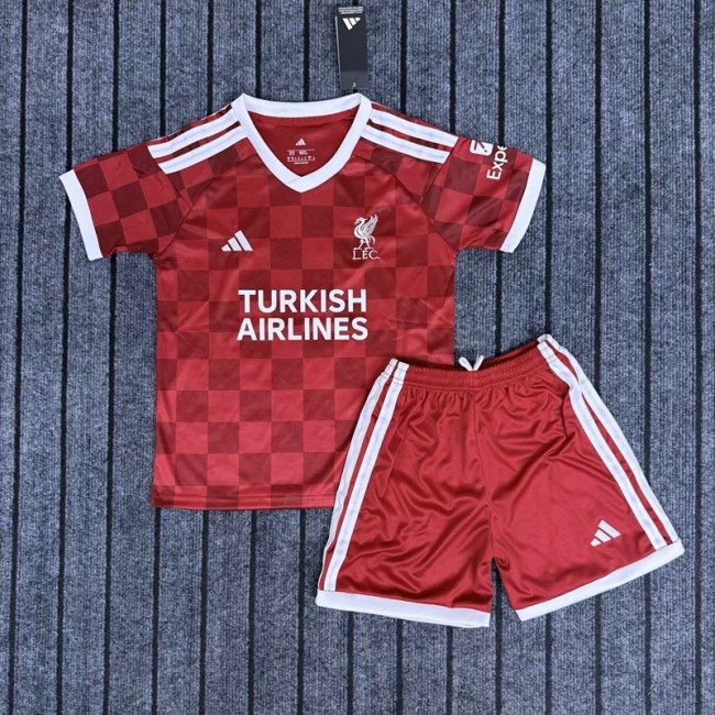 27/28 liverpool home kids kit