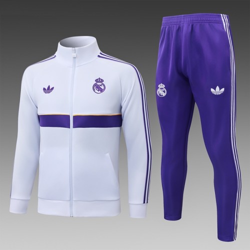 26/27 Real Madrid Adult jacket white Purple
