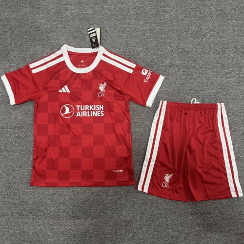27/28 liverpool home kids kit