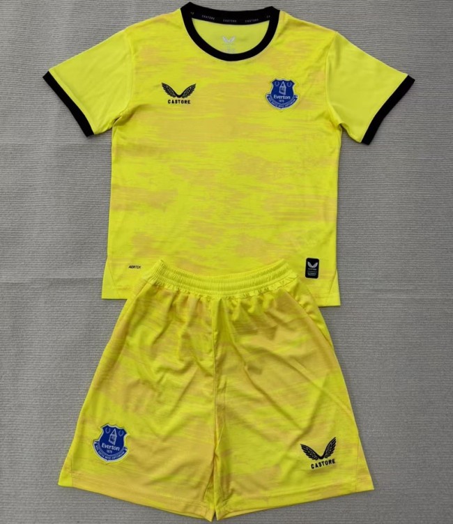 26/27 Everton goalkeeper kids kit yellow
