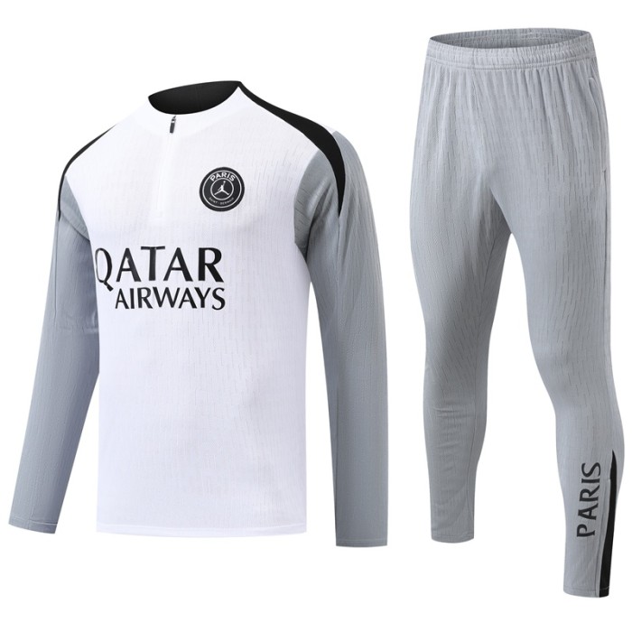 26/27 PSG Jordan kids training suit white grey