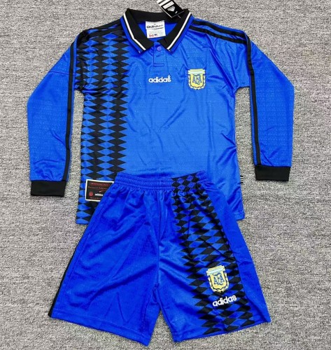 Retro 1994 Argentina Away kids kit long sleeves