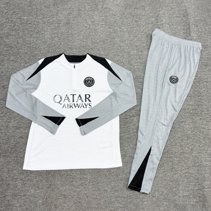 26/27 PSG Jordan kids training suit white grey