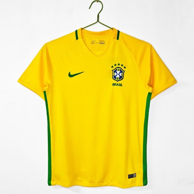 Retro 2016 brazil home football Jersey