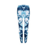 Blue Camou Fitness Yoga Pants