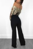 Lace Upper Sexy Chic Jumpsuit with Off Shoulder