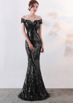 Sequins Sweetheart Mermaid Evening Dress