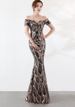 Sequins Sweetheart Mermaid Evening Dress