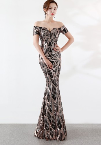 Sequins Sweetheart Mermaid Evening Dress