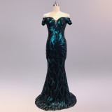 Sequins Sweetheart Mermaid Evening Dress