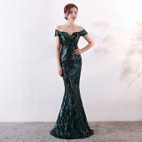 Sequins Sweetheart Mermaid Evening Dress
