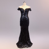 Sequins Sweetheart Mermaid Evening Dress