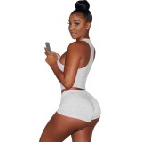 Summer Sports Two Piece Shorts Set