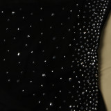 Autumn Party Beaded Black Sexy Patchwork Jumpsuit