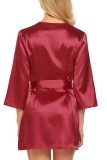 Summer Red Sexy Nightgown and Panty Lingerie Set