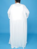 Autumn Plus Size White 3 Piece Pants Set
