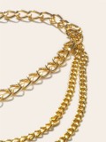 Formal Gold Chains Waist Belt