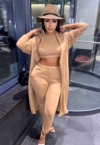 Autumn Khaki 3PC Top and Pants, Coat Matching Set Autumn Khaki 3PC Top and Pants, Coat Matching Set