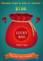 Lucky Bag : Random Style & Size Of Clothes Inside Lucky Bag : Random Style & Size Of Clothes Inside