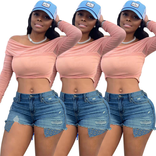 women's clothing women's sexy fashion denim shorts