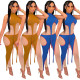 Women Spring/Summer Nightclub Sleeveless Mesh Ribbon Jumpsuit