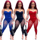 Women Sexy bodysuit and sexy see-through lace pant two-piece set