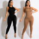 women's clothing fashion sports casual sleeveless jumpsuit trousers women