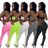 Women's Sling Tube Slit Hem Tracksuit