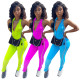 women's zipper strip Chic commuter jumpsuit women