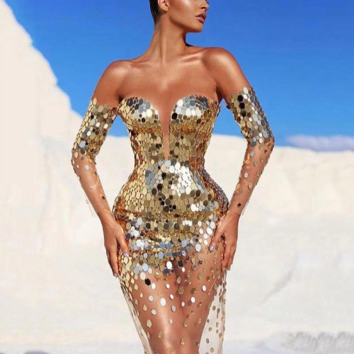 Evening dress women's spring elegant fairy party temperament dress
