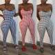 Women Sexy Slim Plaid Jumpsuit