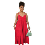Women's Dress Sexy Bohemian Sling Maxi Dress Sleeveless Summer