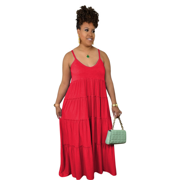 Women's Dress Sexy Bohemian Sling Maxi Dress Sleeveless Summer