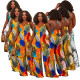 Women's Tie Dye Print Halter Low Back Loose Pants