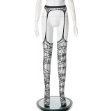 Fashion Women's Spring Sexy Cutout See-Through High Waist Mesh Pants