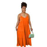 Women's Dress Sexy Bohemian Sling Maxi Dress Sleeveless Summer