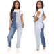 Women's Bib Pants One Piece Slim Fit Denim Jumpsuit Women's Trousers