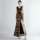Women Sequined Sequin Long Evening Dress