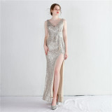 Women Sequin Sequin Long Evening Dress