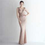 Women Sequin Sequin Long Evening Dress