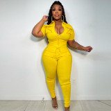 Women's Sexy Zip Pocket Jumpsuit