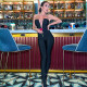 Off Shoulder Patchwork Strapless Lace-Up Slim Casual Jumpsuit Women's Summer