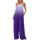 Plus Size Women summer Casual loose sleeveless Jumpsuit