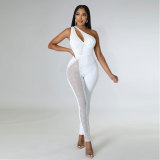 Womens Sexy Beaded cut out Sleeveless Jumpsuit
