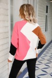 Winter Basic Diamond Pullover Sweater Long Sleeve Round Neck Hipster Plus Size Knitting Shirt