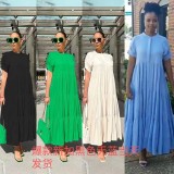 Autumn Women clothes Lace Skirt Loose Slim Fit French Lazy Casual Knitting Dress