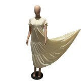 Autumn Women clothes Lace Skirt Loose Slim Fit French Lazy Casual Knitting Dress